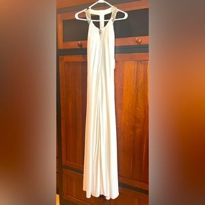 NWT:AIDAN MATTOX ivory, gorgeous beading on neck/back. Wear to a special event!